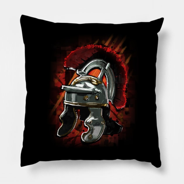 Ancient Roman Legionary Helmet Pillow by Styr Designs