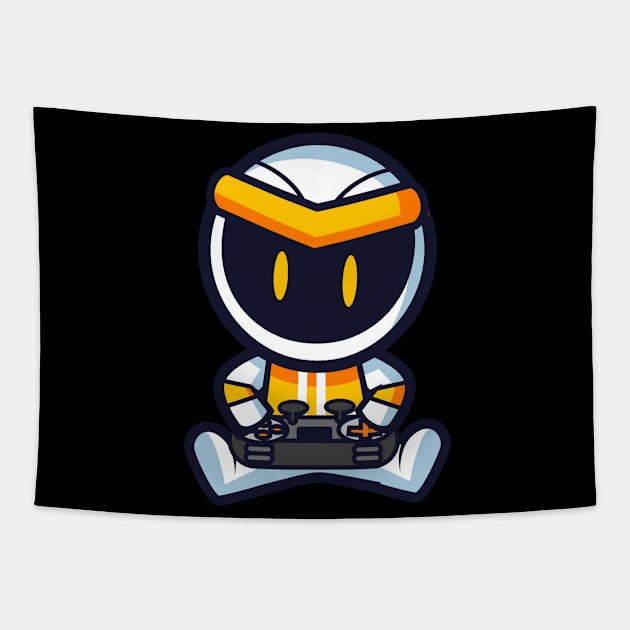 Gamer Bot Tapestry by Wavey's