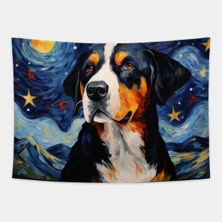 Greater Swiss Mountain Dog Painting Tapestry