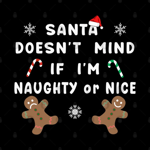 Santa Naughty or Nice Funny Kids Christmas Xmas. by Maxx Exchange