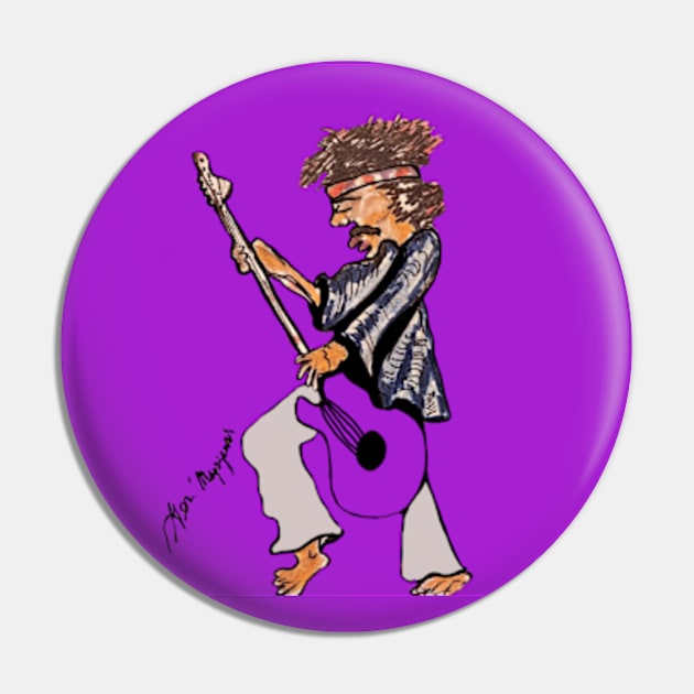 Jimi Hendrix Purple Haze Pin by TheArtQueenOfMichigan 