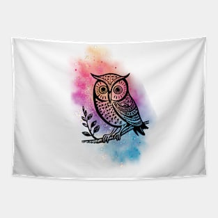 Owl at night Tapestry