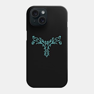 Turquoise Diamond Inlaid Ornament Phone Case