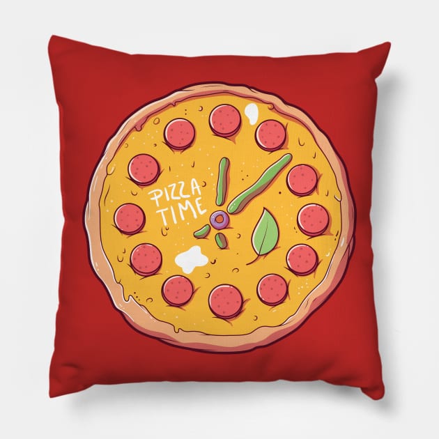 Pizza Time! Pillow by SLAG_Creative