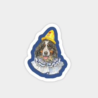 Berner Clown in Yellow Polka Dot Hat Magnet