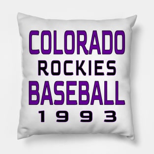 Colorado Rockies Baseball Classic Pillow