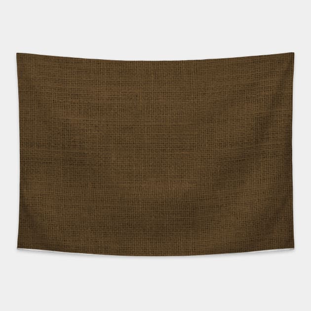 Medium Brown Christmas Burlap Cloth Tapestry by podartist