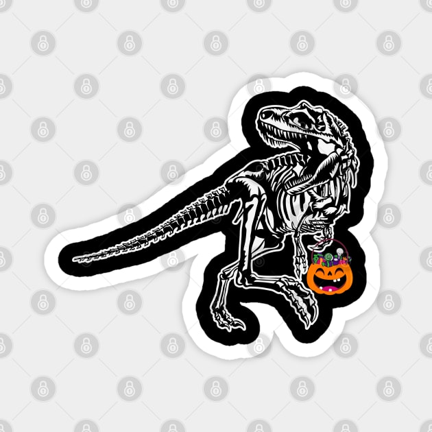 Trex halloween Magnet by MZeeDesigns