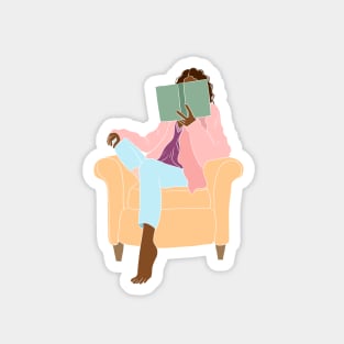 Reading nook, book lover 1 Magnet