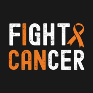 I can, Fuck Kidney Cancer, Orange Ribbon T-Shirt