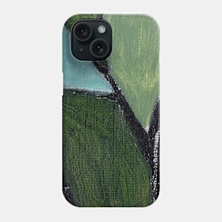 Green Cyan Abstract Art Phone Case