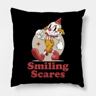 Scary Clown Halloween Pillow