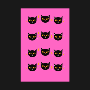 Kitten Pattern T-Shirt