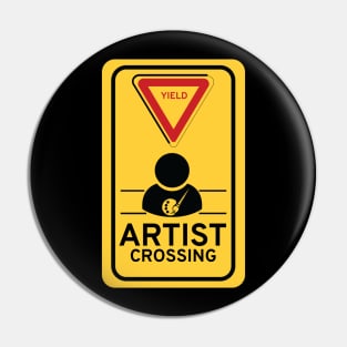 Artist crossing Pin