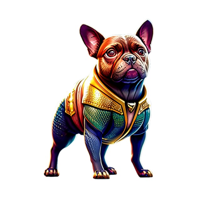 Frenchie in Oceanic Heroic Attire Version 4 by fur-niche