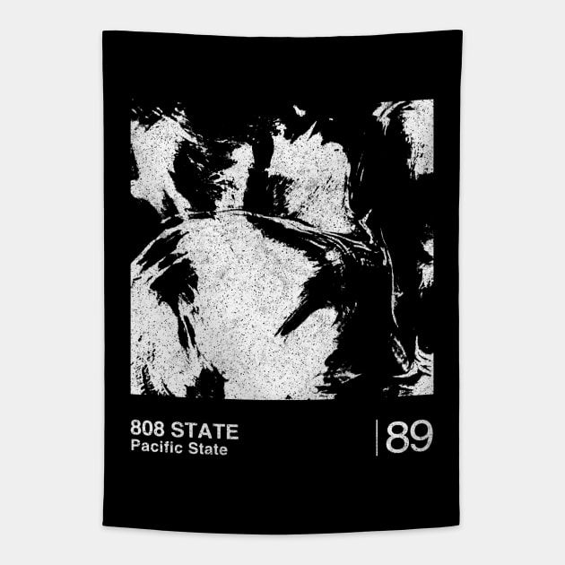 808 State / Minimalist Graphic Artwork Design Tapestry by saudade