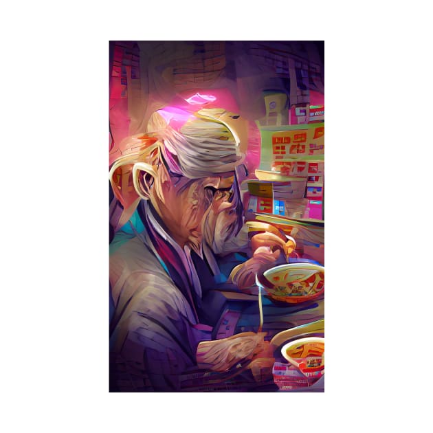 An old man and his instant ramen | Ramen Near Me by PsychicLove