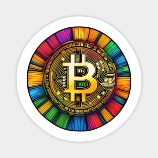 Bitcoin colorful Magnet