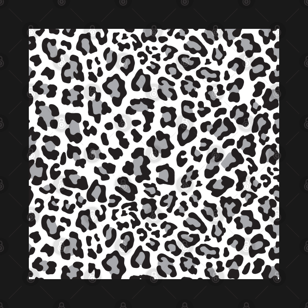 Black, White and Grey Leopard Print by CraftyCatz