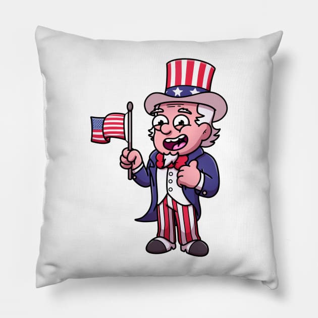 Uncle Sam Pillow by TheMaskedTooner