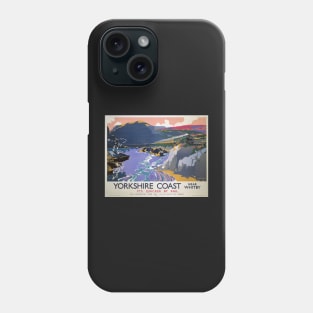 Travel - Yorkshire Coast by Rail Advertising Phone Case