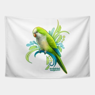 Green Quaker Parrot Tapestry