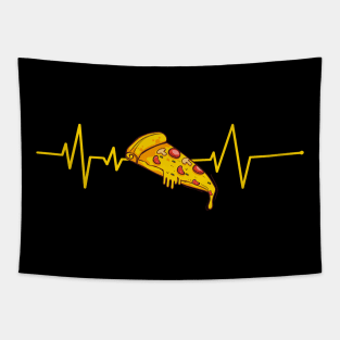 Cute Pizza Design Heartbeat Pizza Lovers Tapestry