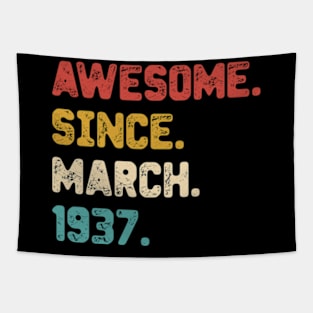 vintage march 1937 birthday Tapestry