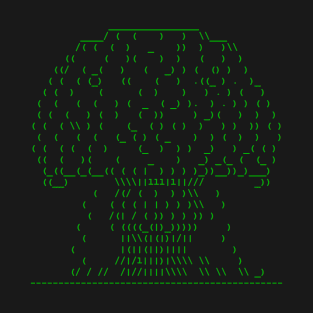 ASCII Nuke (Green Text) T-Shirt