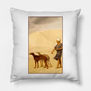 On The Desert by Gerome Pillow