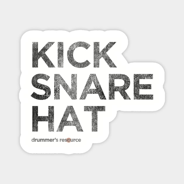 Kick snare hat Magnet by DrummersResource