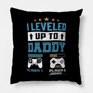 Leveled Up To Promoted To Dad Pillow