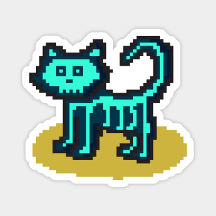 skeleton cat Magnet