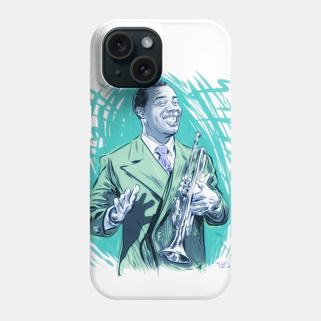 Louis Armstrong - An illustration by Paul Cemmick Phone Case by PLAYDIGITAL2020