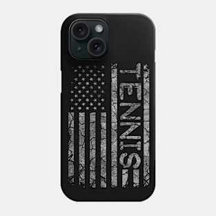 American Flag Tennis Player Coach For Men And Women Vintage Phone Case