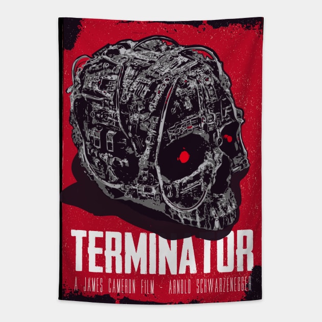 Terminator art movie inspired Tapestry by 2ToastDesign