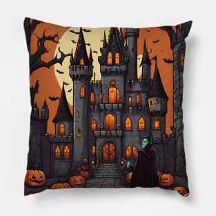 Castle of the Count Dracula Pillow