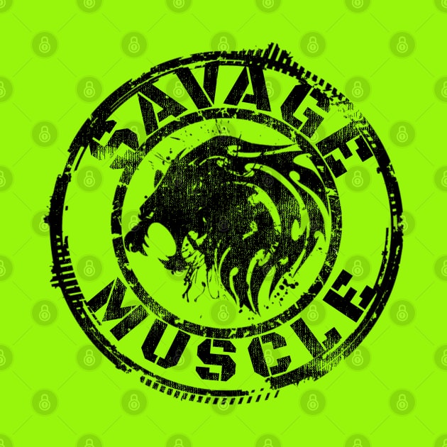SAVAGE MUSCLE LION by MuscleTeez