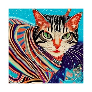 Psychedelic Cat T-Shirt