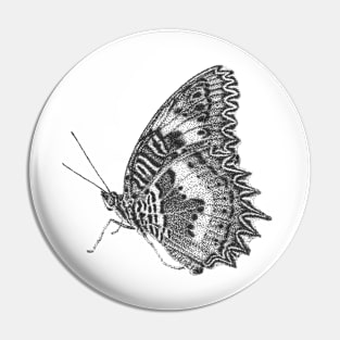 Red Lacewing Butterfly Pin