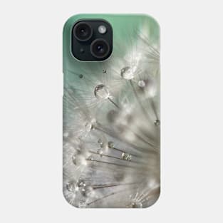 Silver Mint Dandelion Phone Case