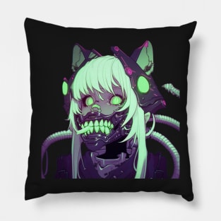 Lovecraft Anime Catgirl Biomech Pillow