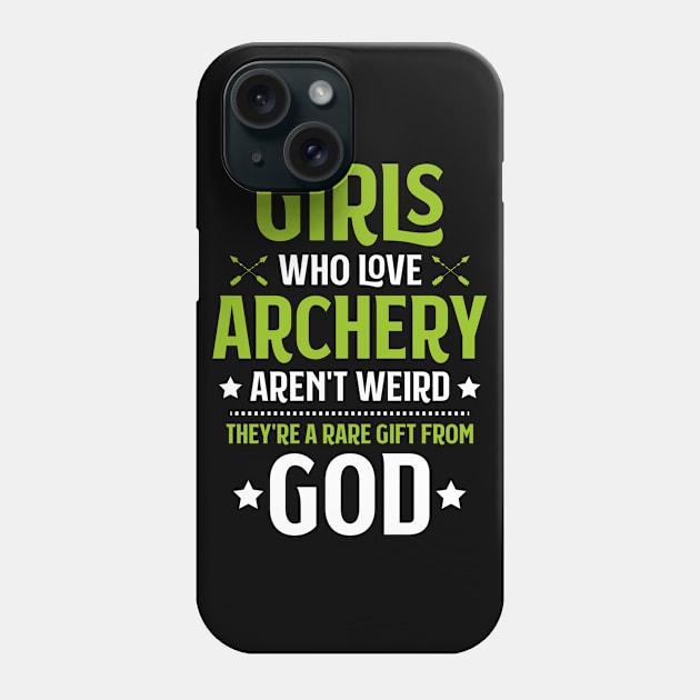 Archery Archer Girls Gift Present Bow Arrow Phone Case by Krautshirts