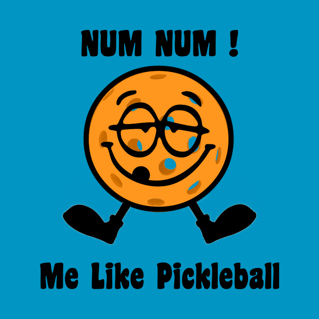 Me Like Pickleball Cartoon by numpdog