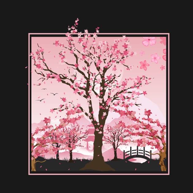 Japanese Cherry Blossom Sakura by shirtsyoulike