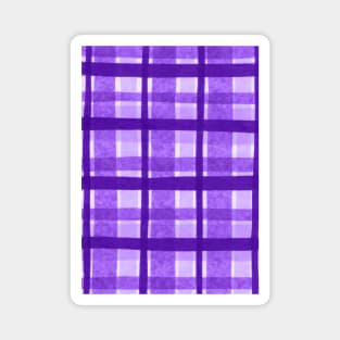 Tissue Paper Plaid - Purple Magnet