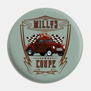 Willys Coupe Rustbucket Classic Racecar Pin