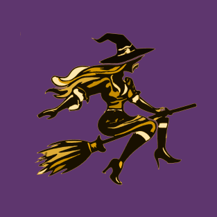 Witch on a Broomstick T-Shirt