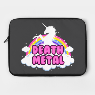 Death Metal Unicorn Laptop Cases Teepublic