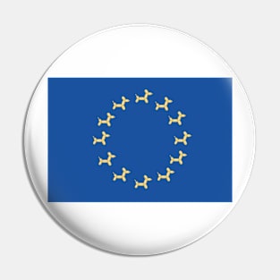 European Union Balloon Dog Flag Pin